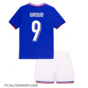 Francia Olivier Giroud #9 Prima Maglia Bambino Europei 2024 Manica Corta (+ Pantaloni corti)